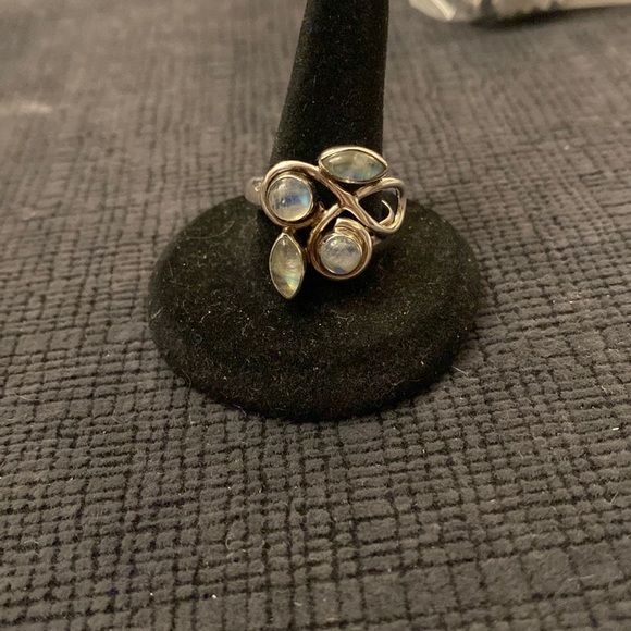 Sterling Silver with Labrodite Stone ring - Picture 1 of 8